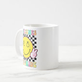 Hier kommt der Bride Groovy Junggeselinnen-Abschie Kaffeetasse (Vorderseite Links)