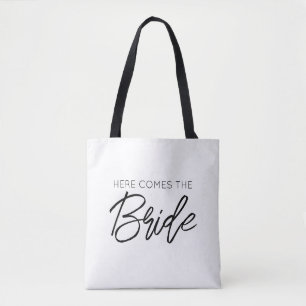 HIER KOMMT DER BRIDE Wedding Bachelorette Fun Tasche
