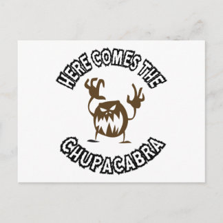 Hier kommt der Chupacabra Postkarte