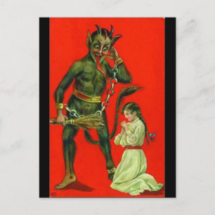 Hier kommt der Krampus 1 Postkarte