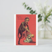Hier kommt der Krampus! 2 Postkarte (Stehend Vorderseite)