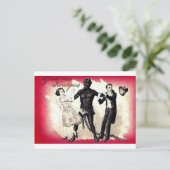 Hier kommt der Krampus 3 Postkarte (Stehend Vorderseite)