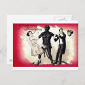 Hier kommt der Krampus 3 Postkarte (Vorne/Hinten)