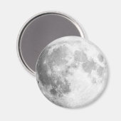 Hier kommt der Mond / Vollmond Magnet (Vorderseite/Rückseite)