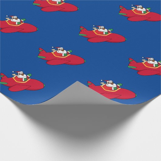 Hier kommt der schwarze Weihnachtsmann Geschenkpapier (Ecke)