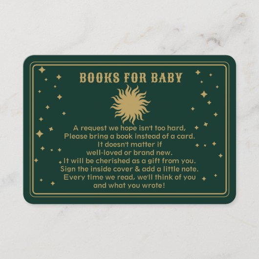 Hier kommt der Sohn | Anfrage zum Celestial Shower Begleitkarte (Vorderseite)