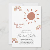 Hier kommt der Sohn Baby Dusche Einladung (Vorderseite)