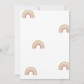 Hier kommt der Sohn Baby Dusche Einladung (Rückseite)