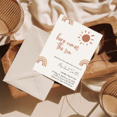 Hier kommt der Sohn Baby Dusche Einladung