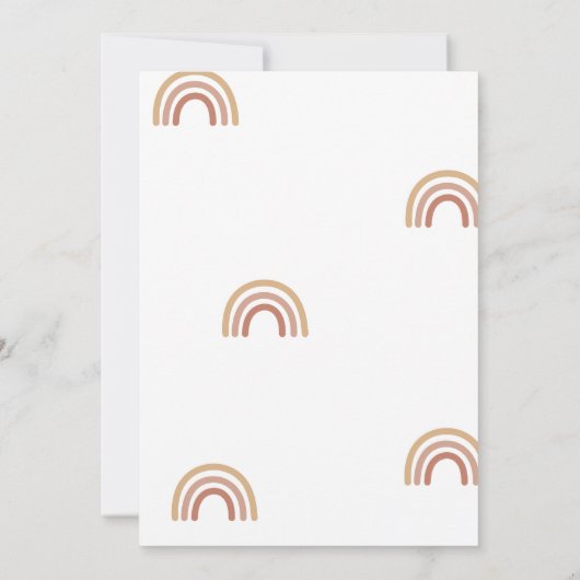 Hier kommt der Sohn Baby Dusche Einladung (Rückseite)