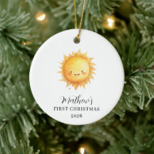 Hier kommt der Sohn Baby erstes Weihnachten