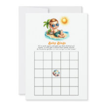 Hier kommt der Sohn Baby Shower Bingo Spiel
