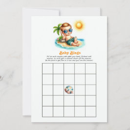 Hier kommt der Sohn Baby Shower Bingo Spiel Einladung
