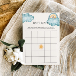 Hier kommt der Sohn Baby Shower Bingo Spiel Einladung