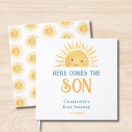 Hier kommt der Sohn Baby Shower Gästebuch