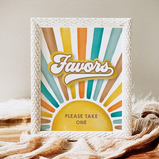 Hier kommt der Sohn | Baby Shower Lieblingsuntersc Poster