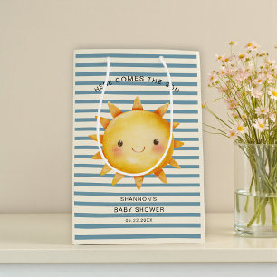 Hier kommt der Sohn Baby Shower-Tasche Mittlere Geschenktüte