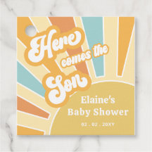 Hier kommt der Sohn Boho Retro Babydusche