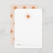 Hier kommt der Sohn Burnt Orange Sun Time Capsule Dankeskarte (Vorne/Hinten)