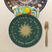 Hier kommt der Sohn | Celestial Baby Shower Pappteller