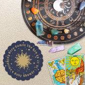 Hier kommt der Sohn | Celestial Baby Shower Untersetzer