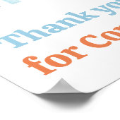 Hier kommt der Sohn Danke, dass du gekommen bist Poster (Ecke)