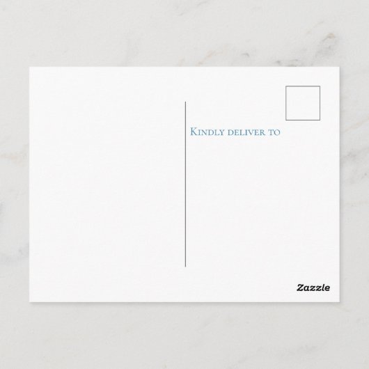 Hier kommt der Sohn Danke Postkarte (Rückseite)