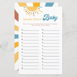 Hier kommt der Sohn, der das Baby-Spiel heißt