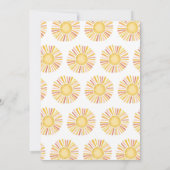 Hier kommt der Sohn, du bist meine Sonnenschein-Ba Einladung (Rückseite)