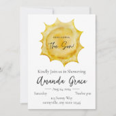 Hier kommt der Sohn Einladung (Vorderseite)