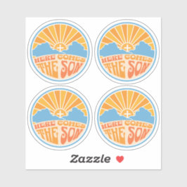 Hier kommt der Sohn Gottes (Jesus) Aufkleber