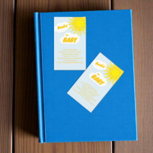 Hier kommt der Sohn Junge Baby Shower Bücher Für B Begleitkarte