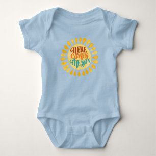 Hier kommt der Sohn Jungen Baby Bodysuit Strampler