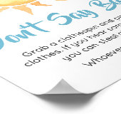 Hier kommt der Sohn Niedliche Sonne Don't Say Baby Poster (Ecke)