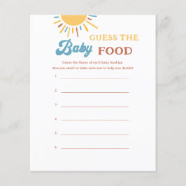 Hier kommt der Sohn Raten das Baby Food Game