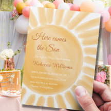 Hier kommt der Sohn Ray Yellow Sunshine Baby Showe