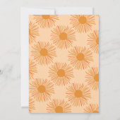 Hier kommt der Sohn Retro Boho Baby Dusche Einladung (Rückseite)