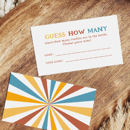 Hier kommt der Sohn Sonnenschein schätzen, wie vie Begleitkarte