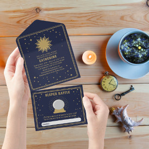 Hier kommt der Sohn   Sun Tarot Babydusche All In One Einladung