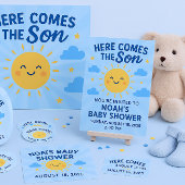 "Hier kommt der Sohn" Vertikale Einladungskarte Einladung