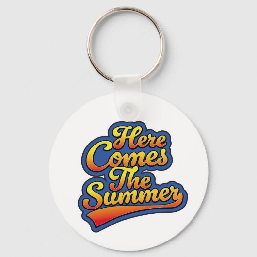 Hier kommt der Sommer Schlüsselanhänger (Vorderseite)