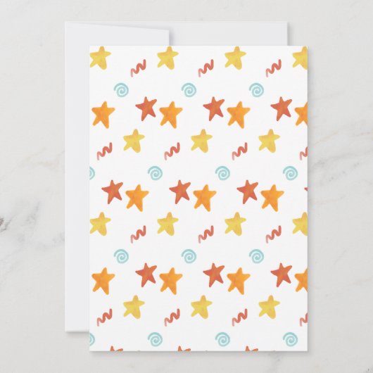 Hier kommt der Son Baby Shower Retro Boy Einladung (Rückseite)