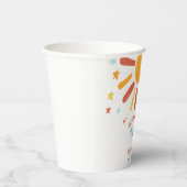 Hier kommt der Son Baby Shower Retro Boy Pappbecher (Rechts)