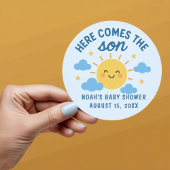 Hier kommt der Son Baby Shower Sticker - Sunshine