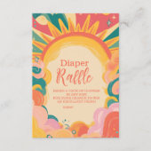 Hier kommt der son-gelbe Sonnenscheinwerfer-Windsc Begleitkarte (Vorderseite)