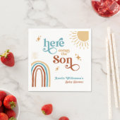 Hier kommt der Son Retro Sunshine Serviette (Beispiel)