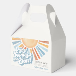 Hier kommt der Son Sunshine Boy Baby Duwer Gefalle Geschenkschachtel