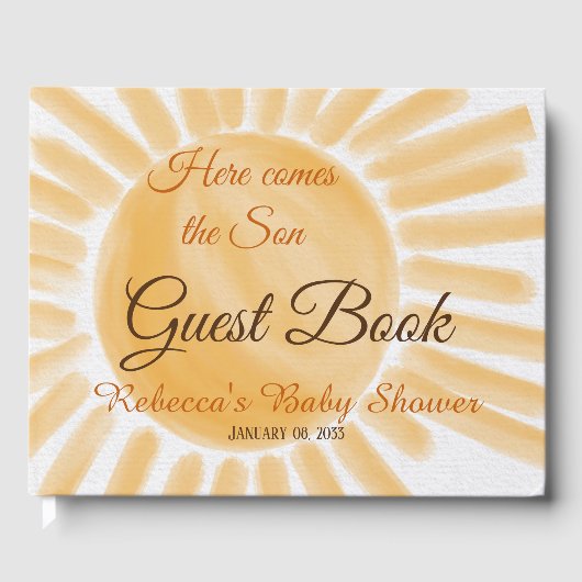 Hier kommt der Sonnenscheinstrahl der Sonnendusche Gästebuch (Vorderseite)