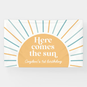 Hier kommt der Sonnensonnen-Geburtstag Banner