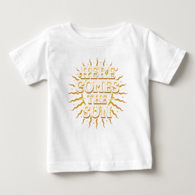 Hier kommt der Sun Baby Top T - Shirt / White (Vorderseite)